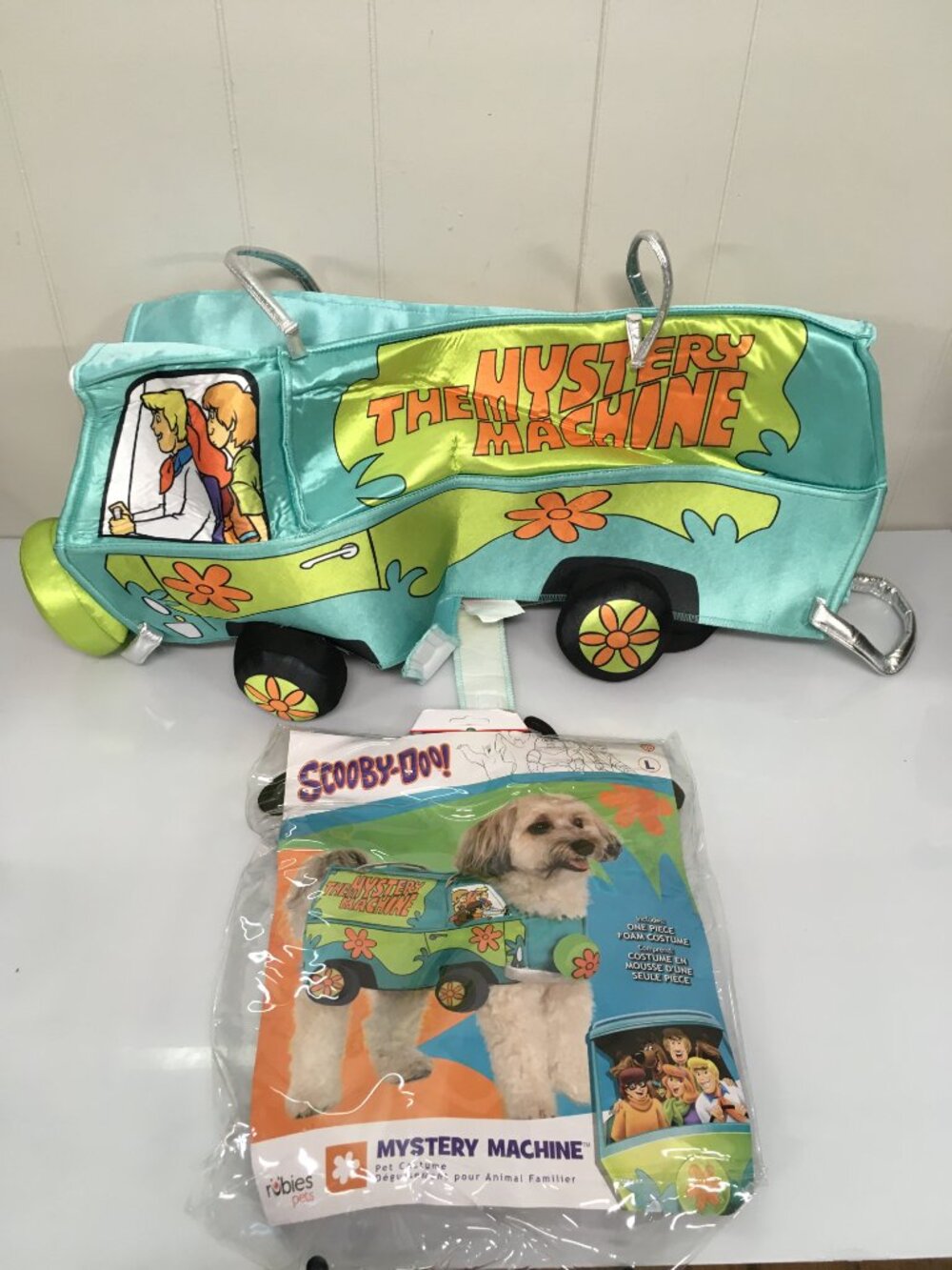 Scooby Doo Mystery Machine Pet Costume LARGE Foam Dog Outfit